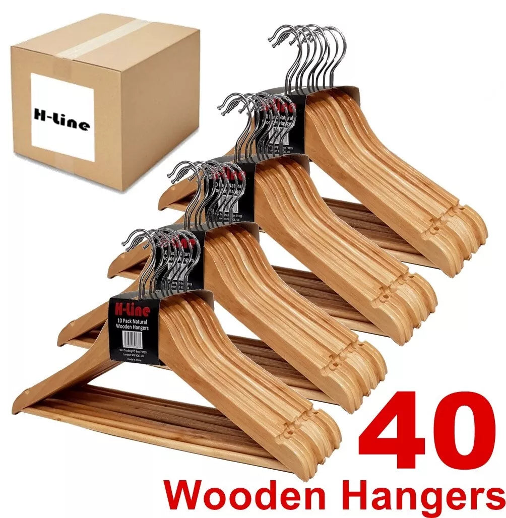 Enhance Your Wardrobe Organization with Clothes Wood Hangers