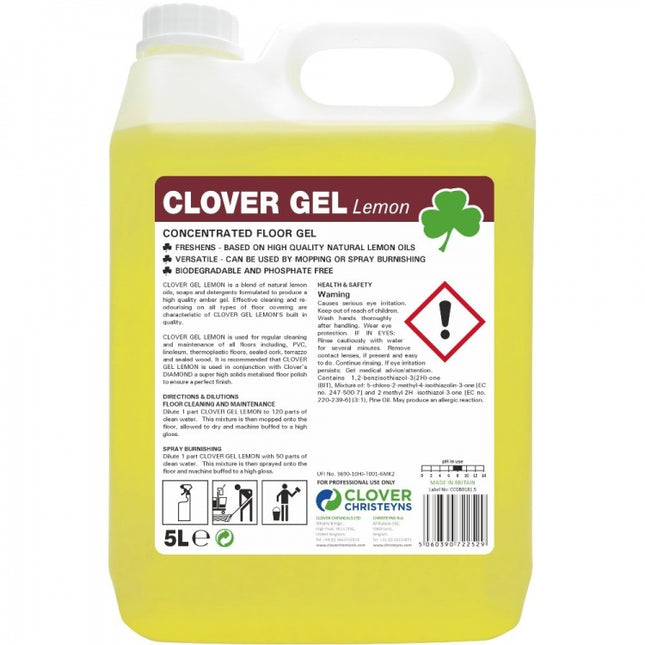 Clover Gel Lemon Floor Washing